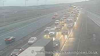 M62 traffic LIVE updates as queues build after two incidents near Manchester