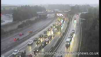 M60 traffic LIVE updates as queues build up following two crashes