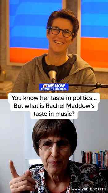 You know her taste in politics... but what is Rachel Maddow's taste in music?