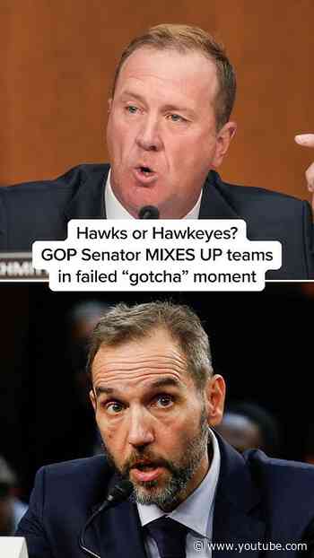 Hawks or Hawkeyes? GOP Senator MIXES UP teams in failed 'gotcha' moment