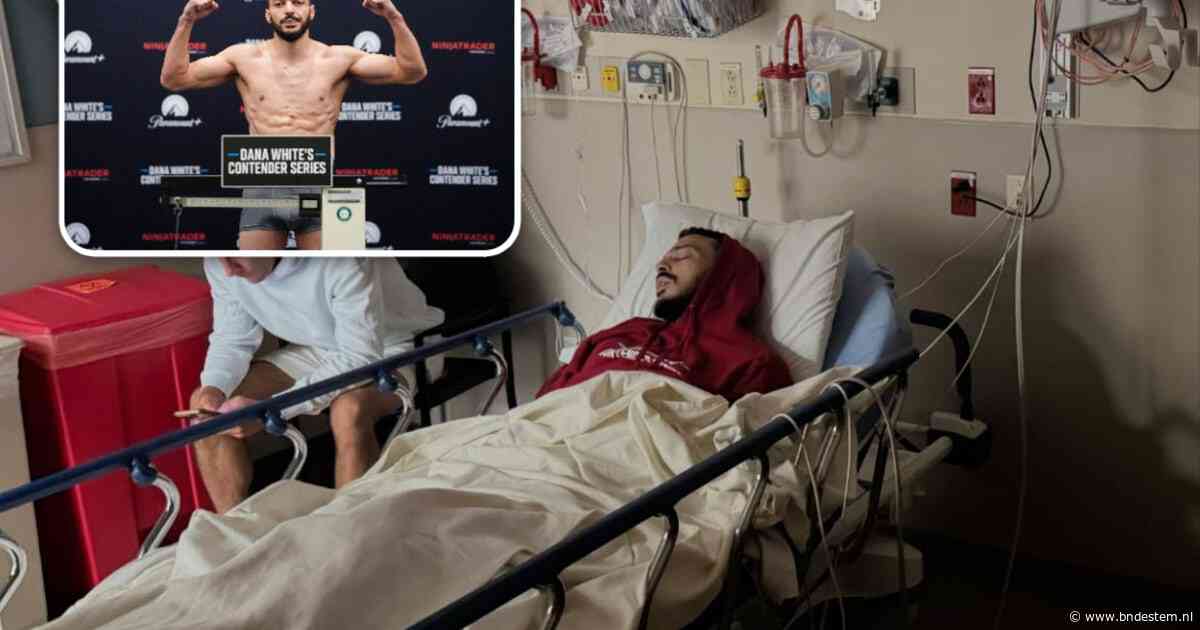 ‘Een grote teleurstelling’: MMA-vechter Ilias (31) ziet gevecht van zijn leven door infectie in rook opgaan