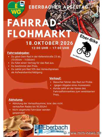 Eberbach – Fahrradflohmarkt am Eberbacher Apfeltag