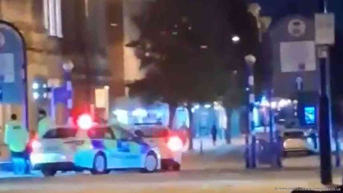 Girl detained by police after car 'taken without consent' involved in Bury town centre crash