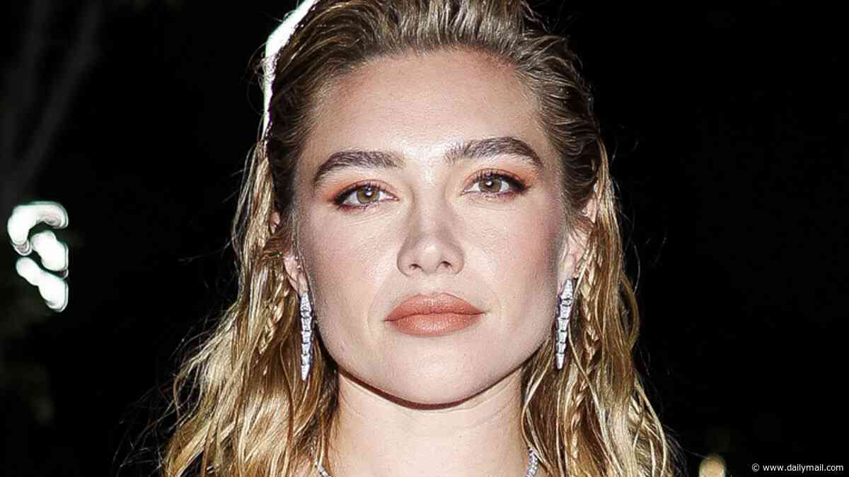 Florence Pugh shows off her toned abs in a sparkly bralet as she promotes East Of Eden in New York