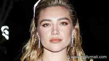 Florence Pugh shows off her toned abs in a sparkly bralet as she promotes East Of Eden in New York