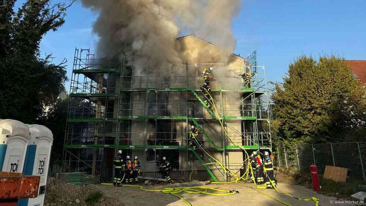 Brand in Wohnungsneubau in Herrsching