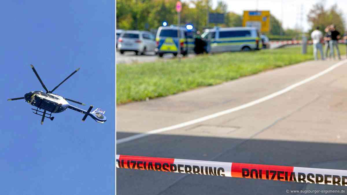 Nach Großeinsatz und Warnschuss in Augsburg: Polizei sucht weiter nach mutmaßlicher Räuberin
