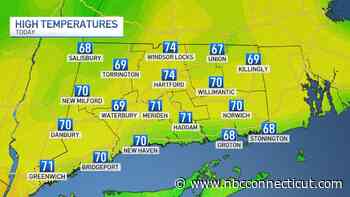 Milder Wednesday with temperatures in the 70s