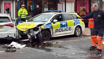Howdon police car crash LIVE: Major emergency response with street cordoned off