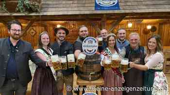 Bierprobe zum Nandlstädter Hopfenfest: 30-Liter-Fass ist in kurzer Zeit leer