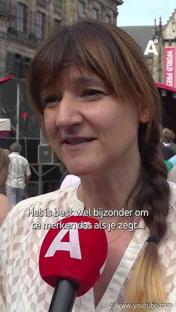 Duizenden mensen op de Dam voor Nationaal vredesprotest