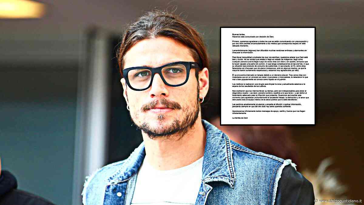 “Diffuse informazioni sbagliate e allarmanti, serve rispetto”: la denuncia della famiglia di Osvaldo dopo il ricovero