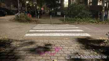 Guerilla-Zebrastreifen im Grindel: Aktivisten malen wieder Markierung auf Straße
