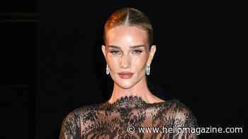 Rosie Huntington-Whiteley goes braless in sizzling naked dress