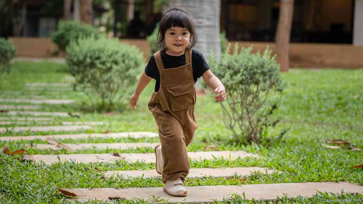 Now that's what you call a toddle! Three-year-olds take as many as 30,000 steps a day, study finds