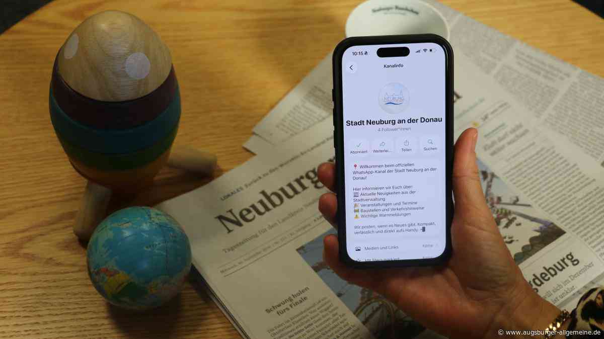 Die Stadt auf Whatsapp: Neuer Kanal bringt Neuburger Nachrichten aufs Handy
