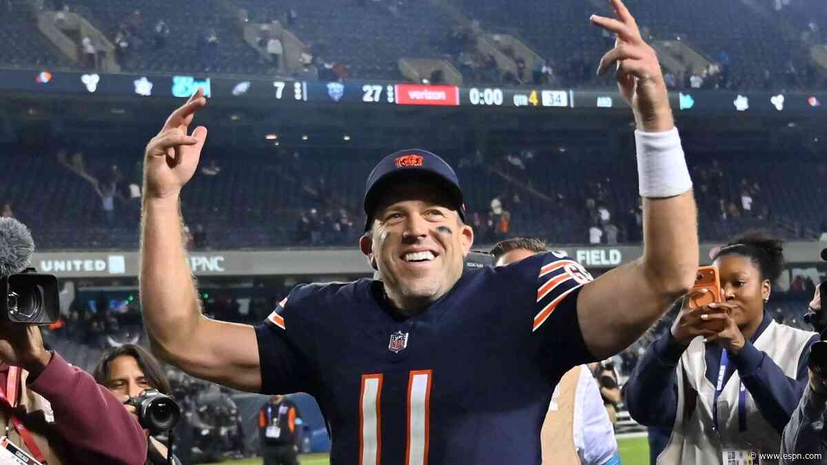 Stick with Case Keenum or turn to Tyson Bagent? The Bears face a QB decision