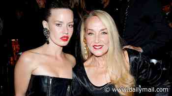 Jerry Hall, 70, hits the Paris Fashion Week front row with daughter Georgia May Jagger, 34, as she reveals her secret to staying in shape