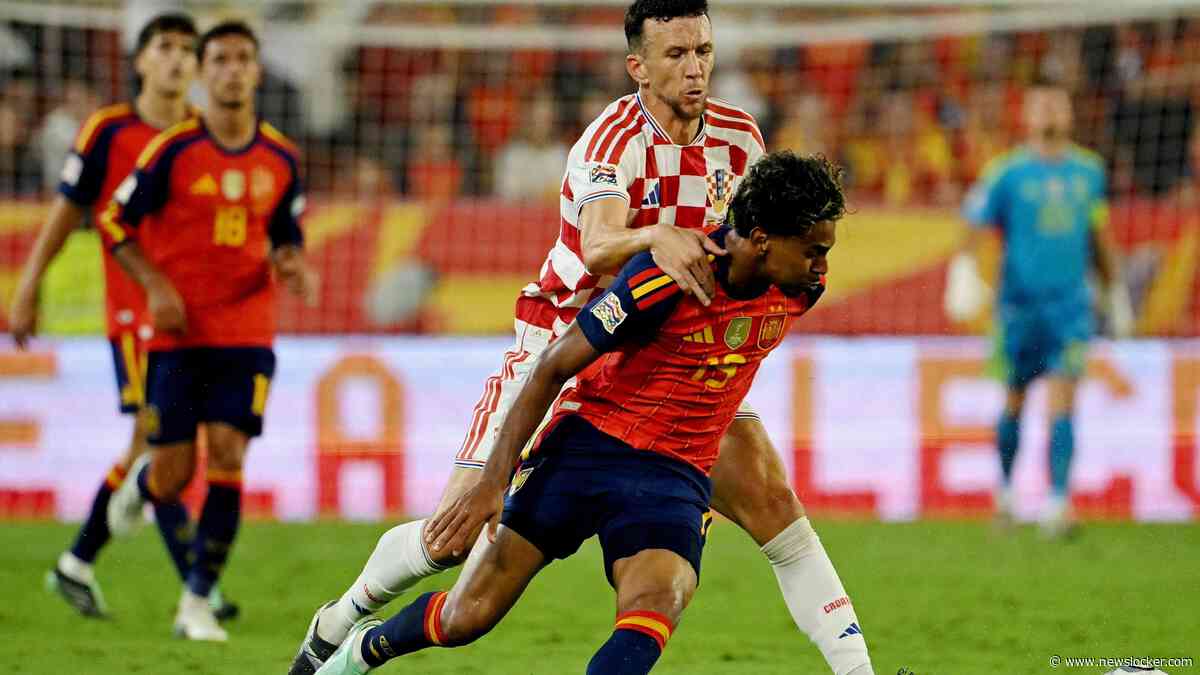 Lamine Yamal (19) verrast door vraag van PSV’er Ivan Perišić (37): ’Ik moest lachen, dat had ik niet verwacht’