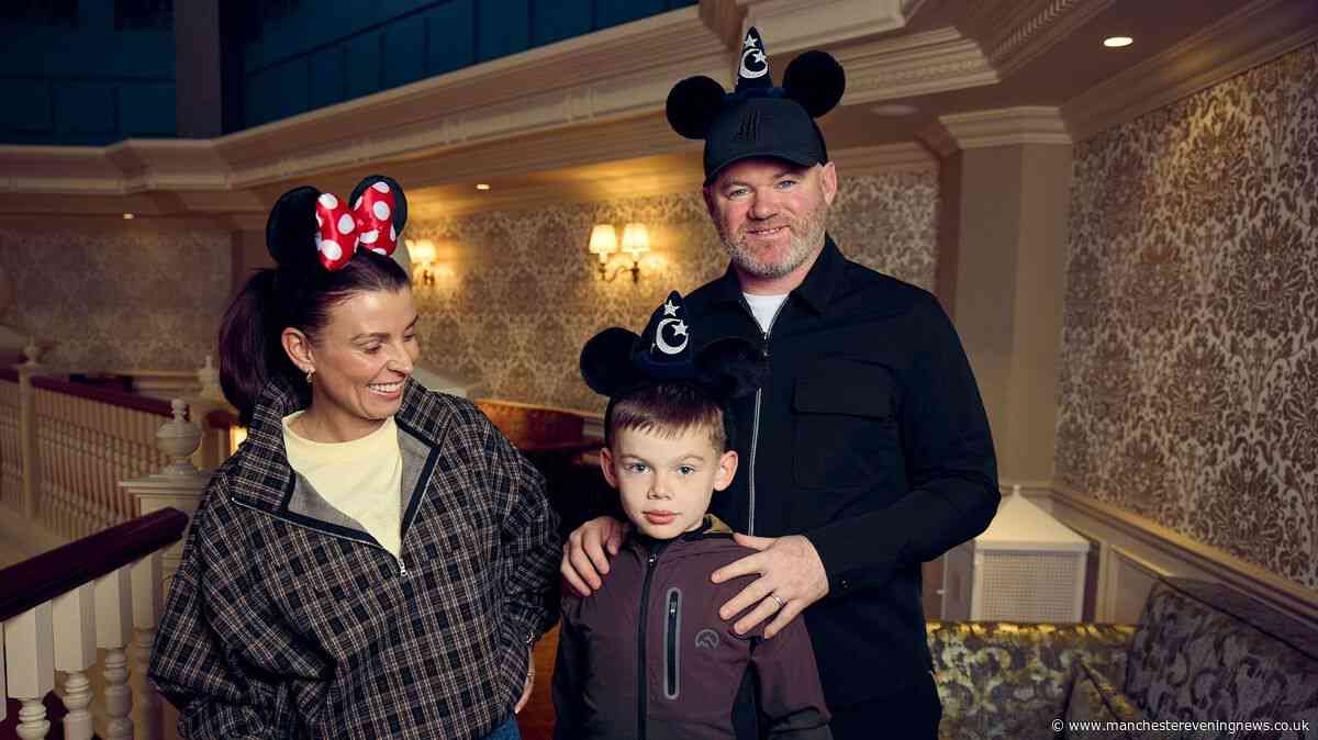 Coleen Rooney makes emotional Disneyland Paris trip as husband Wayne left 'screaming'