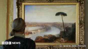 Close-up look at Turner's '£50m' Rome painting on show in the city