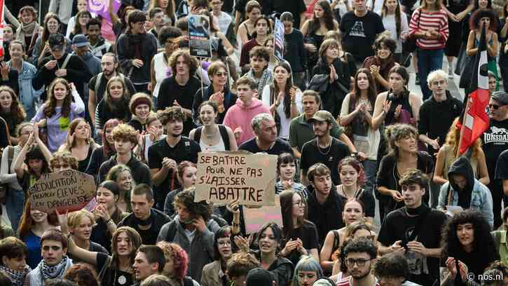 Demonstraties in Frankrijk tegen bezuinigingen op publieke sector