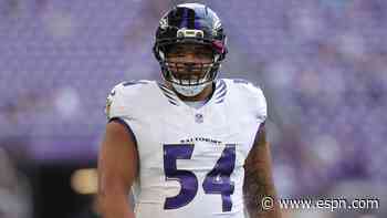 Sources: Ravens C Gwyn has broken leg, could miss 2-3 months