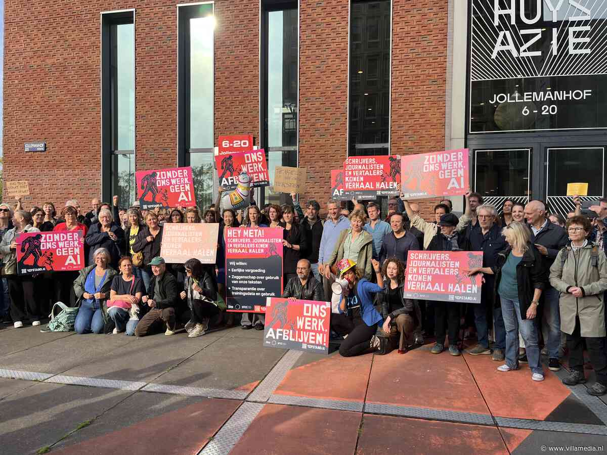 Journalisten en schrijvers in actie tegen Meta: ‘Tengels af van onze teksten!’