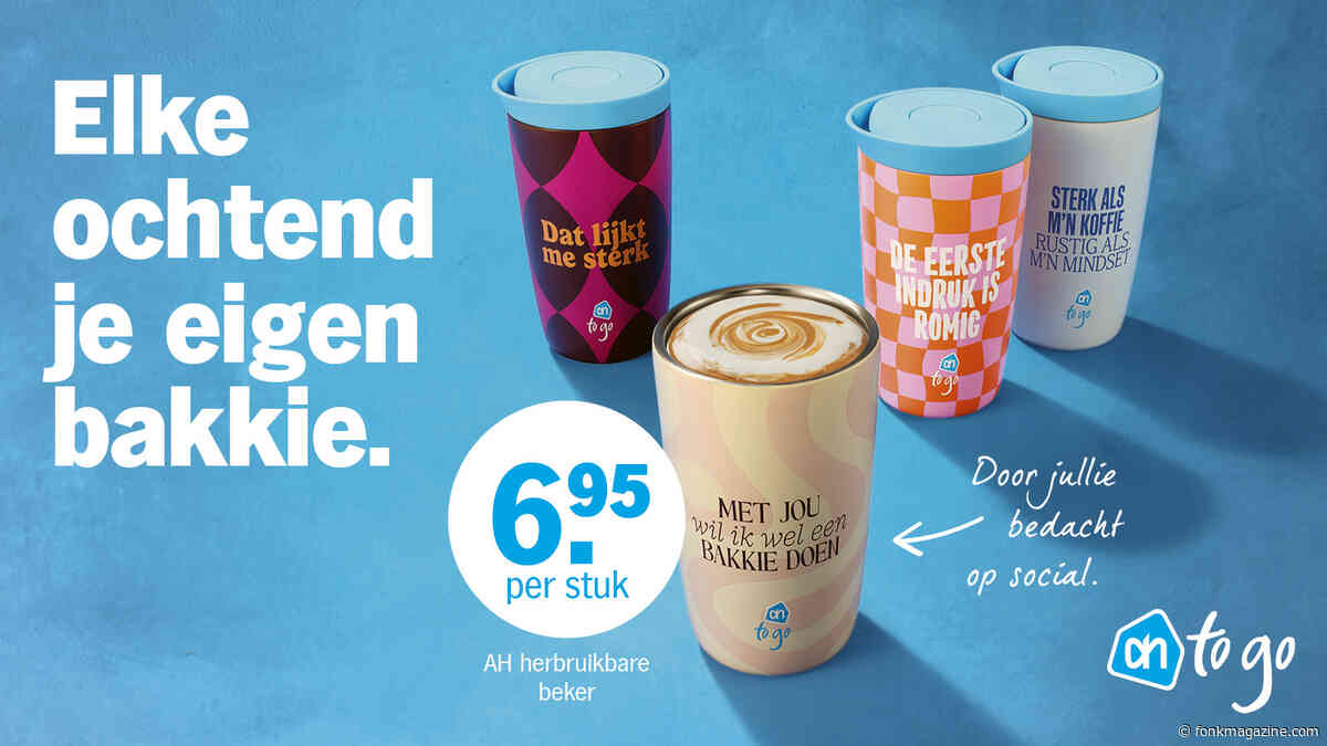 Nieuwe herbruikbare bekers moeten gebruik eigen beker bij AH to go stimuleren