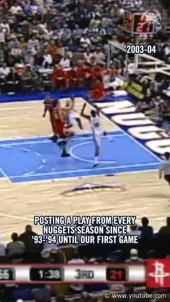 Rookie Melo lob over Yao for 23 Days Until Nuggets Basketball