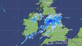 Met Office maps show downpours to lash across UK on Saturday - see full list of worst-hit areas