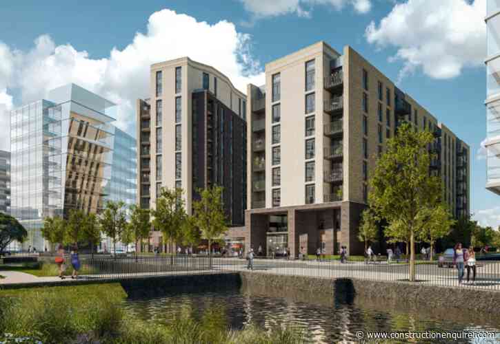 Bridgestone starts building first Trafford Waters high rise