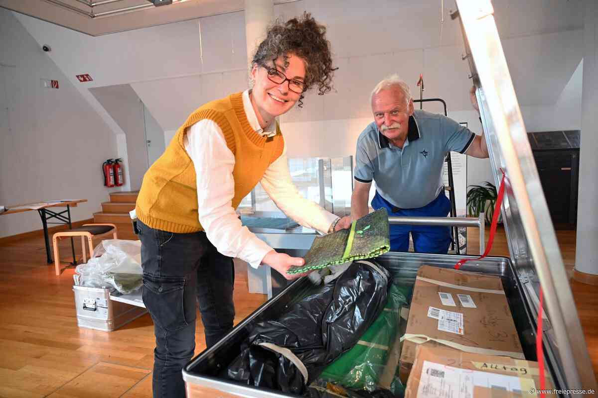 Oederaner Museum in grün: Neue Ausstellung rückt Handweber in den Fokus