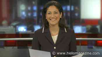 BBC news presenter Mishal Husain's lookalike son is her double in ultra-rare family photo