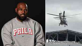 LeBron James slammed by fans for fleeing 76ers training camp for New York City in private helicopter after bombshell Knicks admission