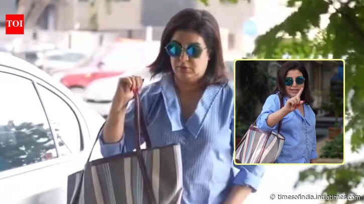 Farah Khan reminds paparazzi of Salman's warning: 'Bhai ne bola na'
