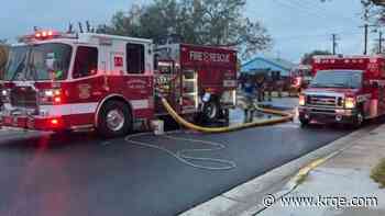 Two firefighters fall through collapsed floor at abandoned Albuqeurque building