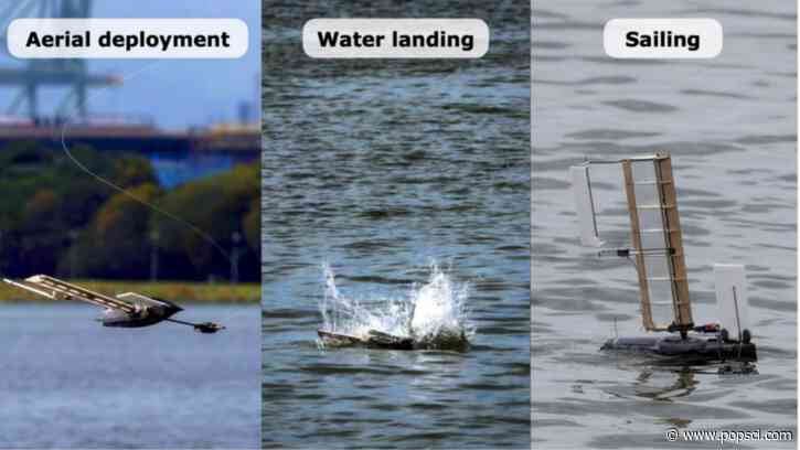 Transformative new robot that can fly, sail, and swim autonomously