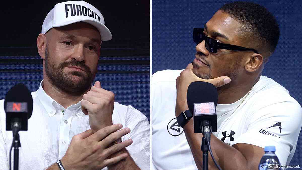 Tyson Fury vs Anthony Joshua LIVE: Rivals face-off at press conference as fight row ends
