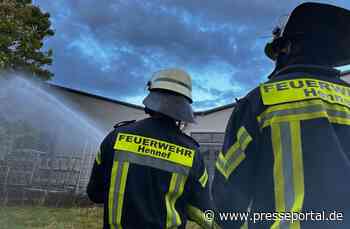 FW Hennef: Große Übung in großer Firma - Feuerwehr Hennef zu Gast bei Rolf Fensterbau