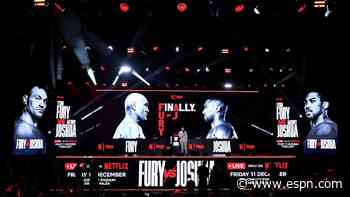Tyson Fury vs. Anthony Joshua face off in first press conference ahead of British mega fight - - as it happened