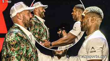 It is happening! Fury and AJ finally come together in face-off!