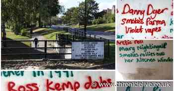 'Danny Dyer smokes Parma Violet vapes' - Celebs including Eastenders actor and Nigella targeted by bizarre graffiti