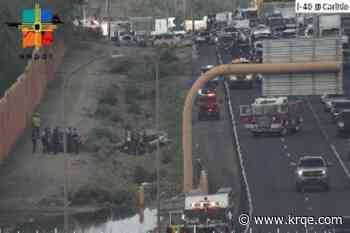 Part of I-40 closed in Albuquerque as crews respond to crash