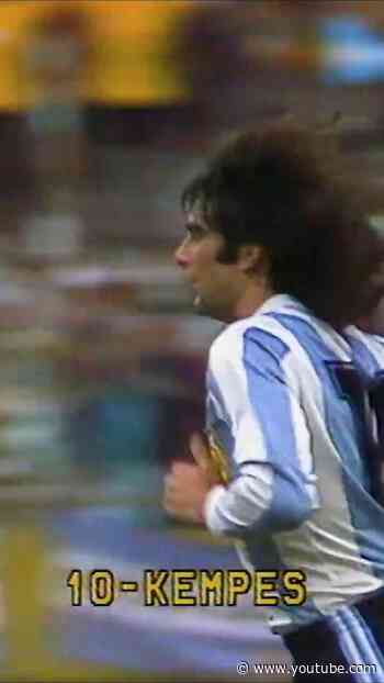 Kempes Scores Through The Ticker-Tape