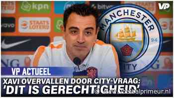 Xavi overvallen door Manchester City-vraag: 'Als liefhebber is dit gerechtigheid'