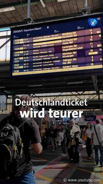 Deutschlandticket wird teurer #Nachrichten #news #tagesschau #Deutschlandticket #Bahn