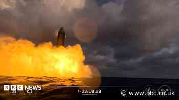 Watch: Starship splashdown ends in fireball