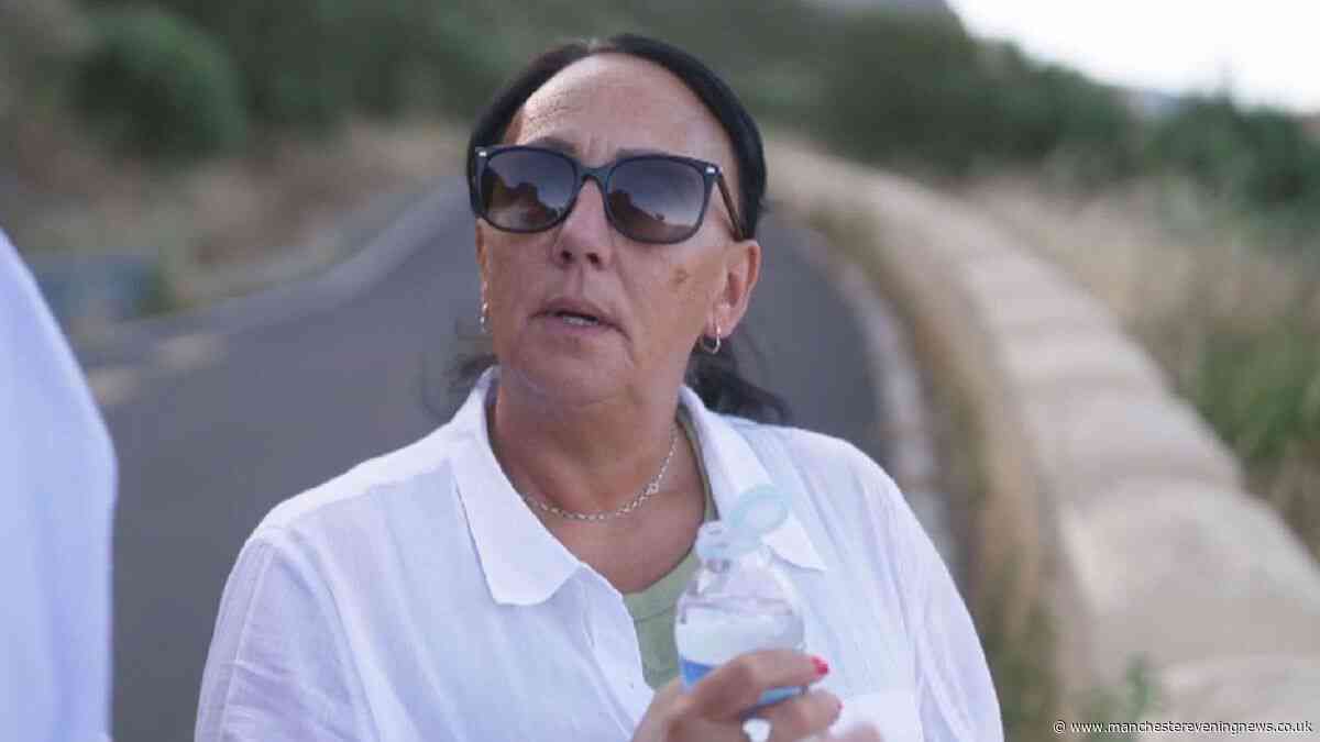 Jay Slater's mum breaks down in tears as she returns to where her son died