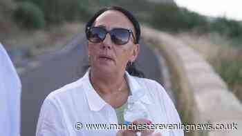 Jay Slater's mum breaks down in tears as she returns to where her son died